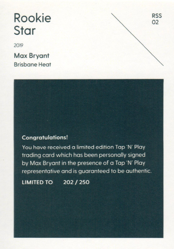 Max Bryant back