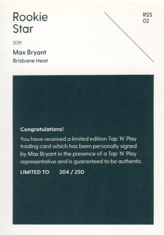 Max Bryant back