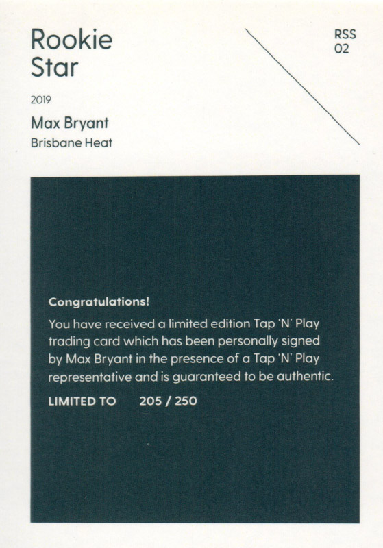 Max Bryant back