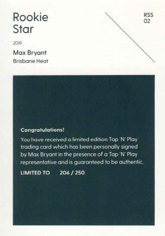 Max Bryant back