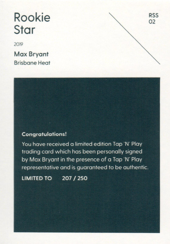 Max Bryant back