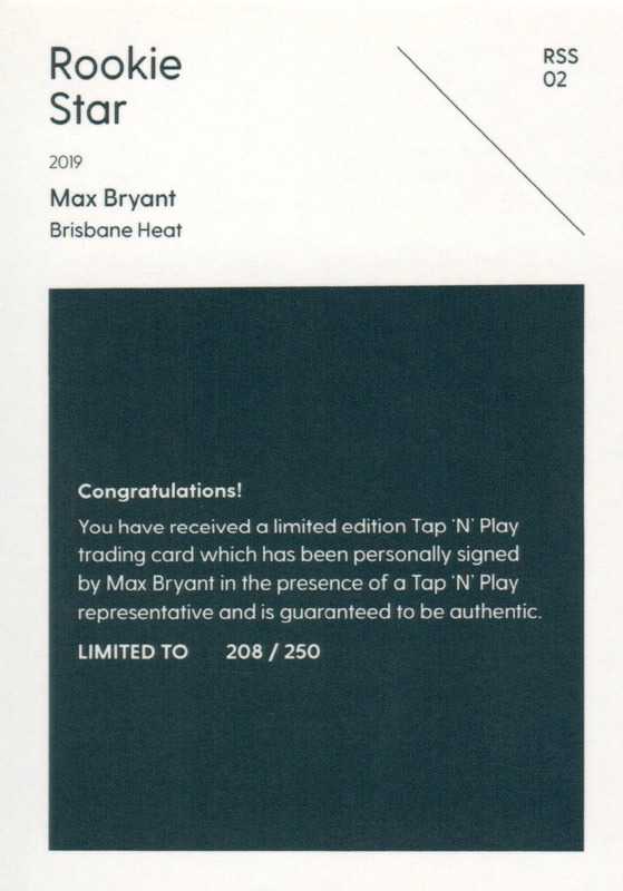Max Bryant back