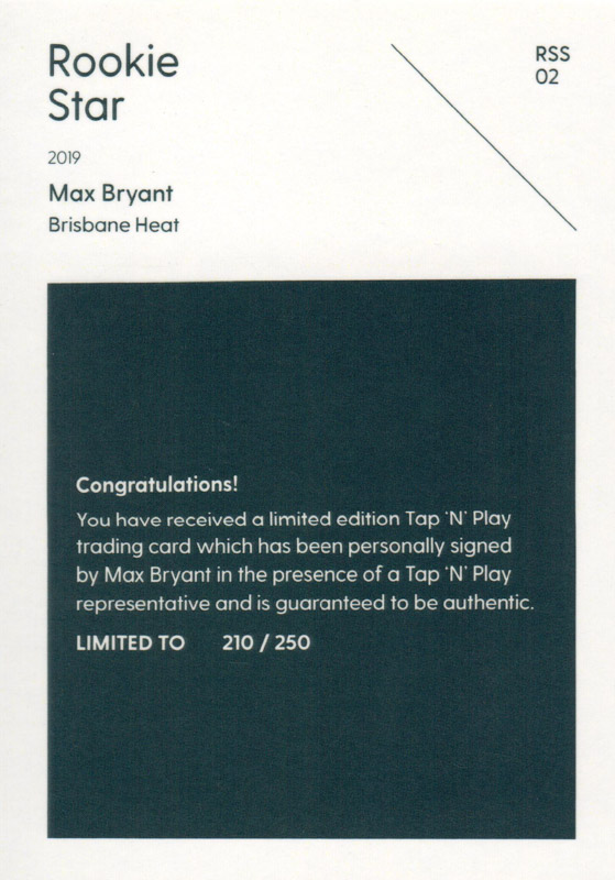 Max Bryant back