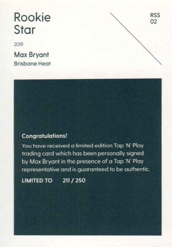 Max Bryant back