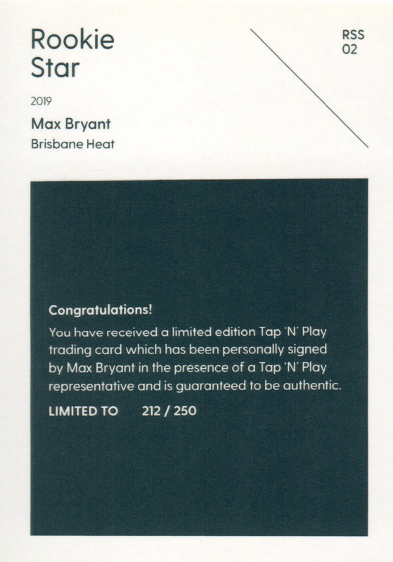 Max Bryant back