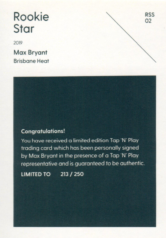 Max Bryant back