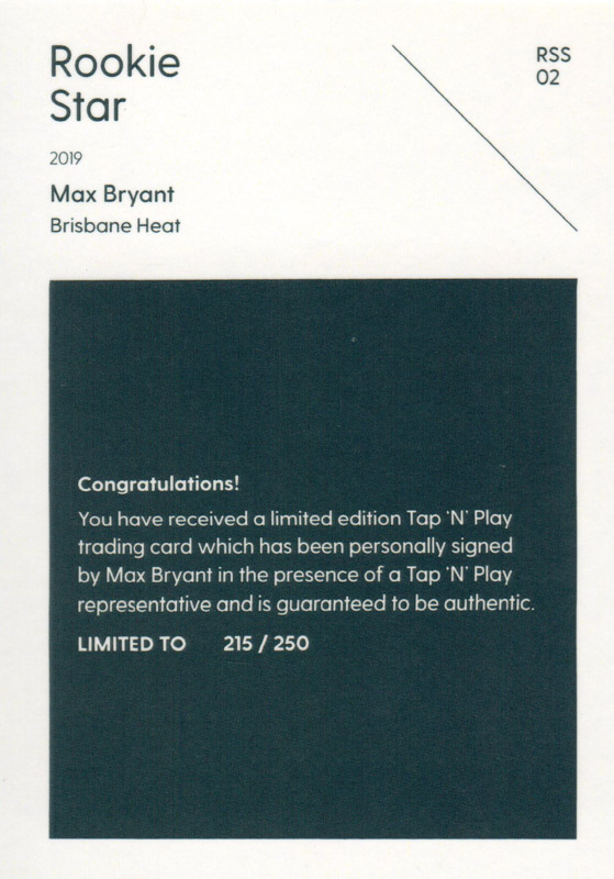 Max Bryant back