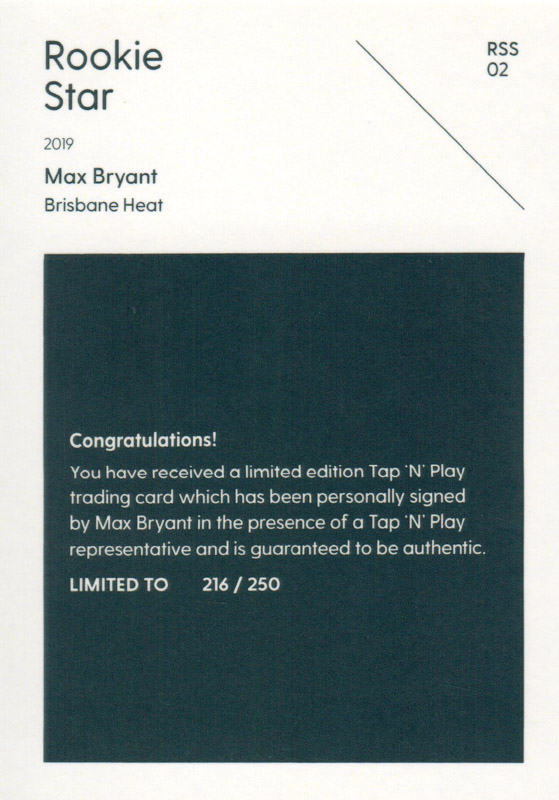 Max Bryant back