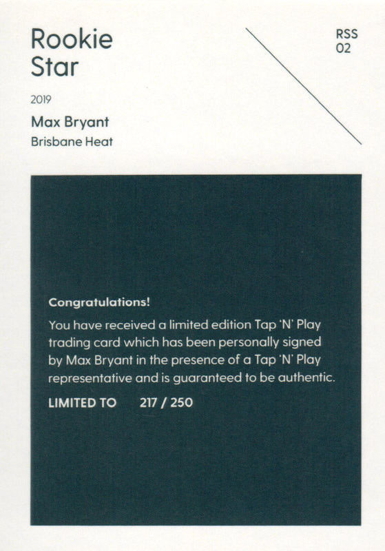 Max Bryant back
