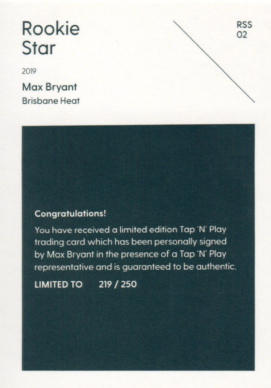 Max Bryant back