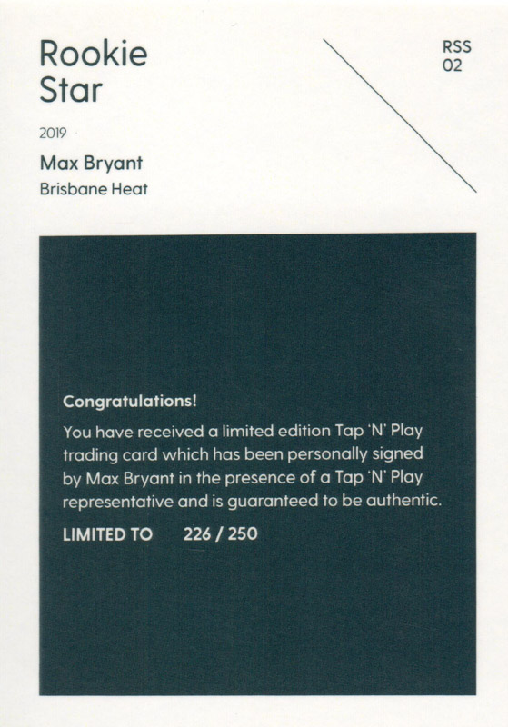 Max Bryant back