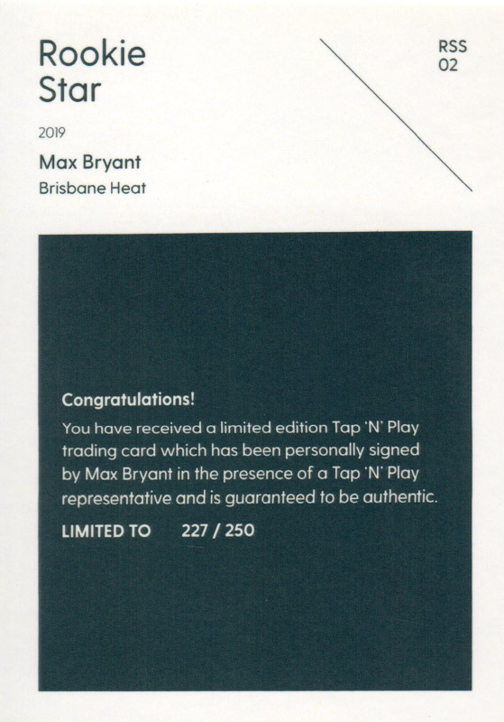 Max Bryant back