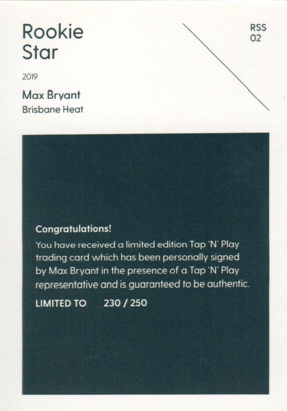 Max Bryant back