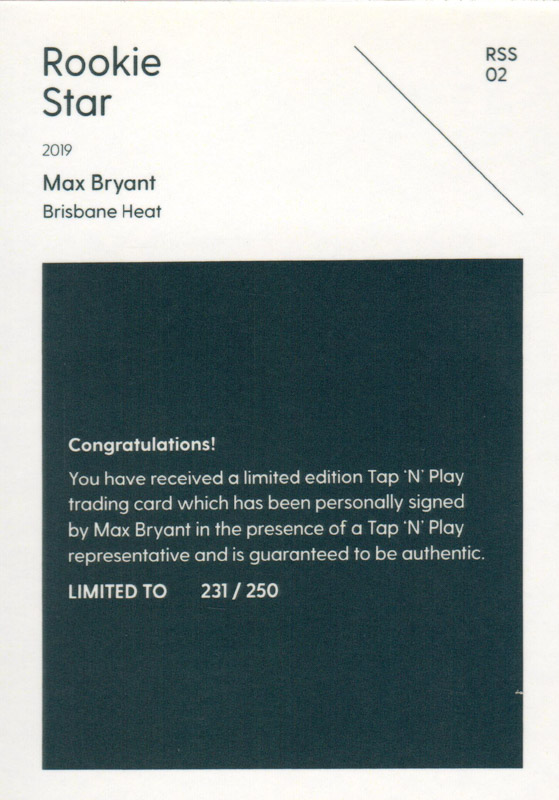 Max Bryant back