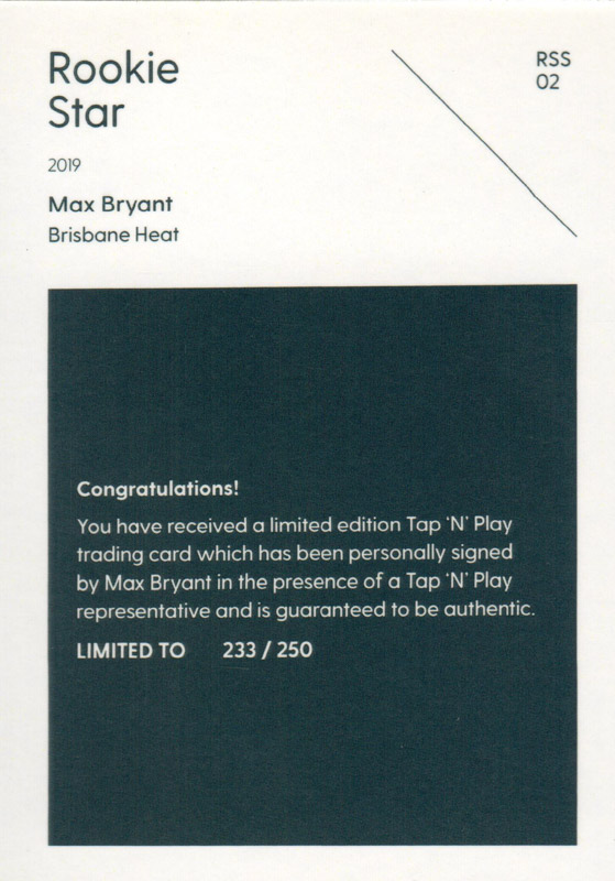 Max Bryant back