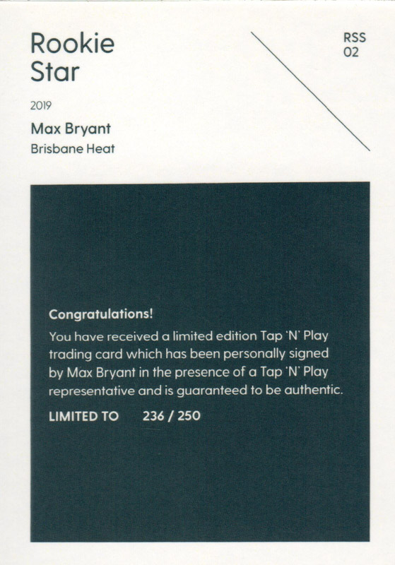 Max Bryant back