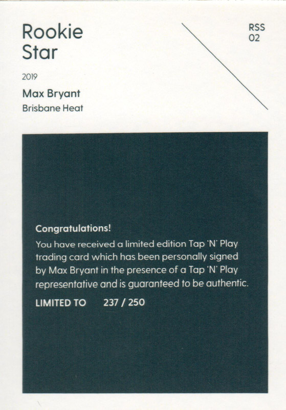 Max Bryant back