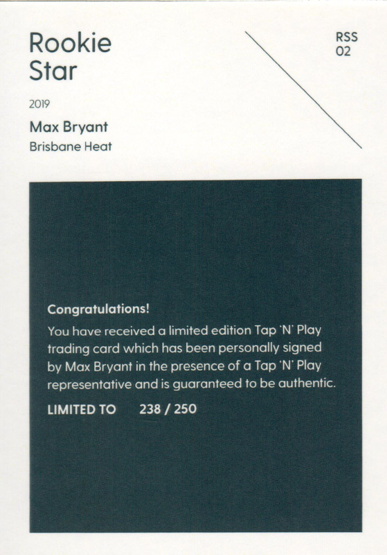 Max Bryant back