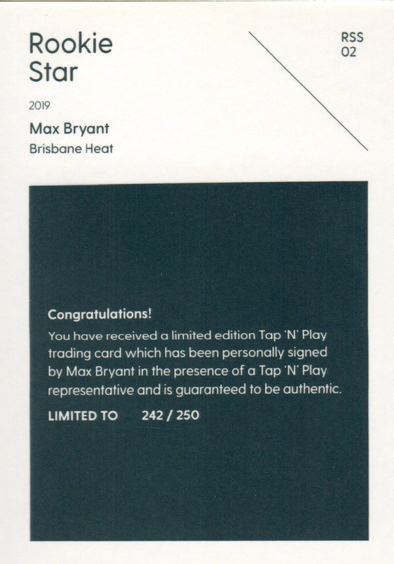 Max Bryant back