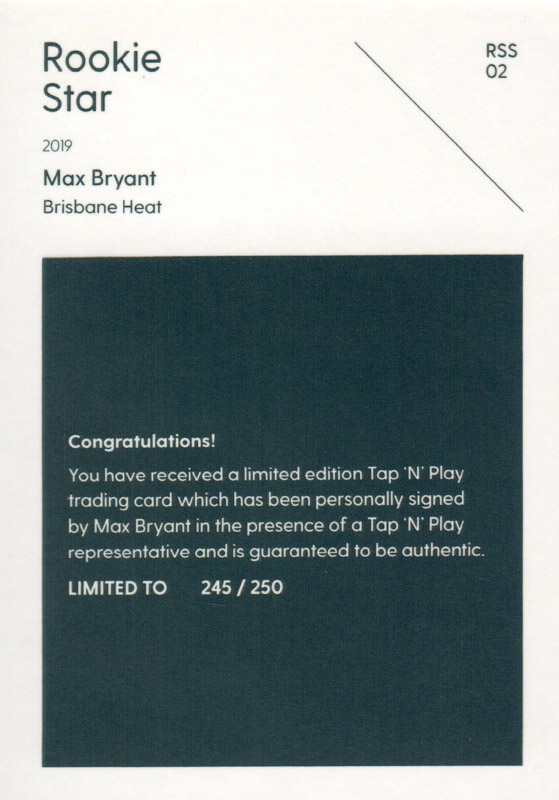 Max Bryant back