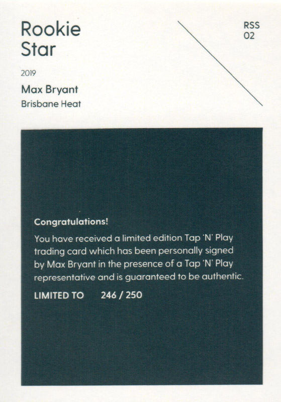 Max Bryant back