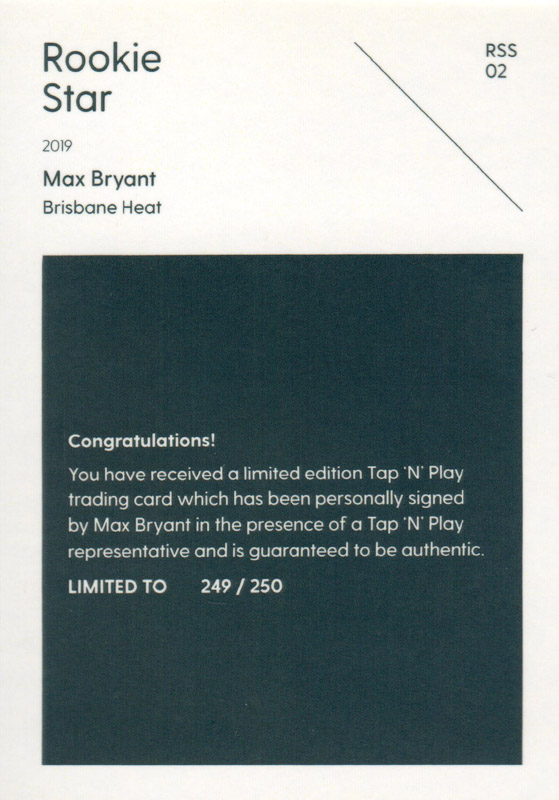 Max Bryant back