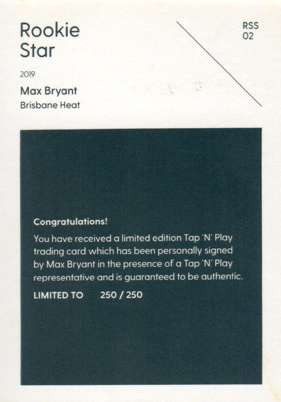 Max Bryant back