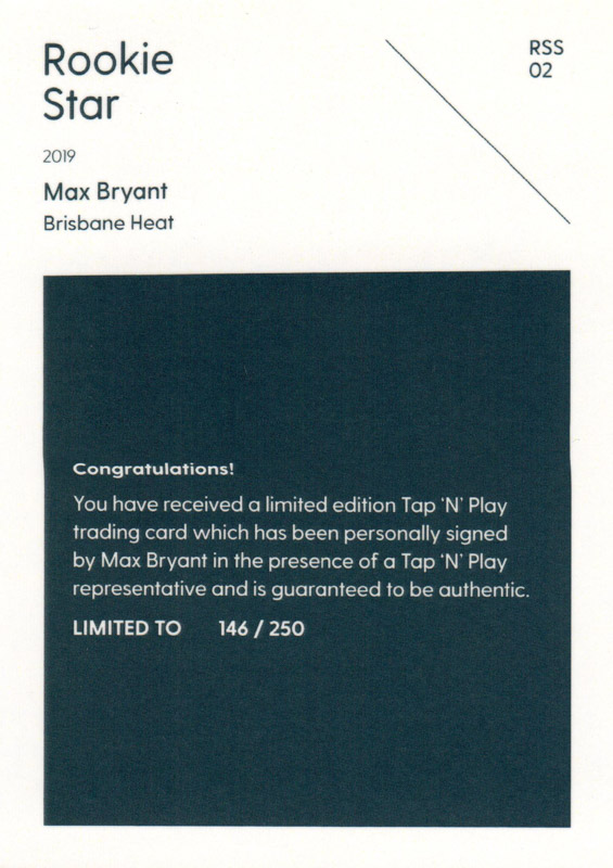 Max Bryant back