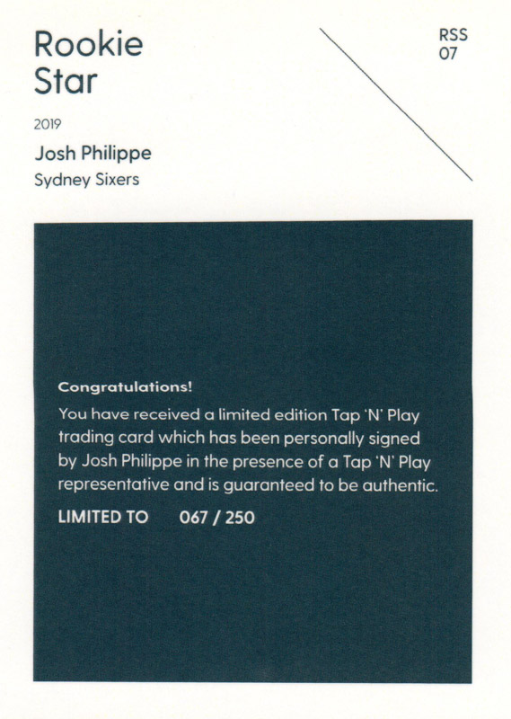 Josh Philippe back