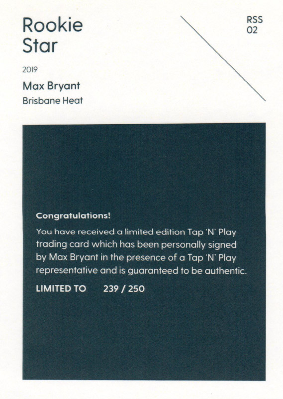 Max Bryant back