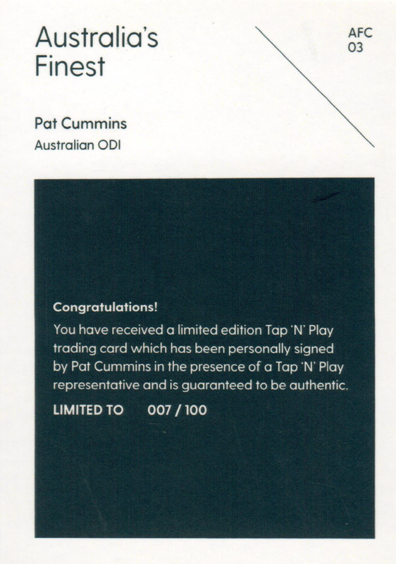 Pat Cummins back