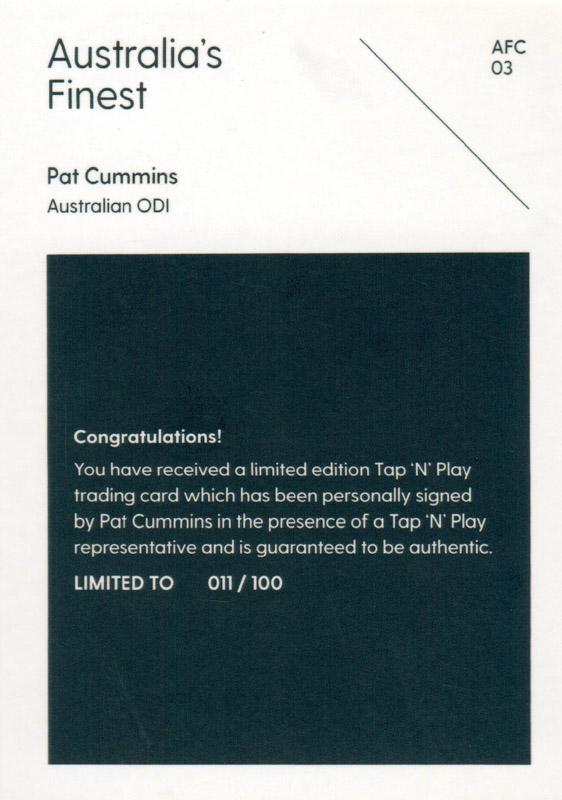 Pat Cummins back