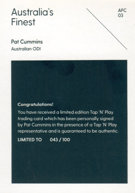 Pat Cummins back
