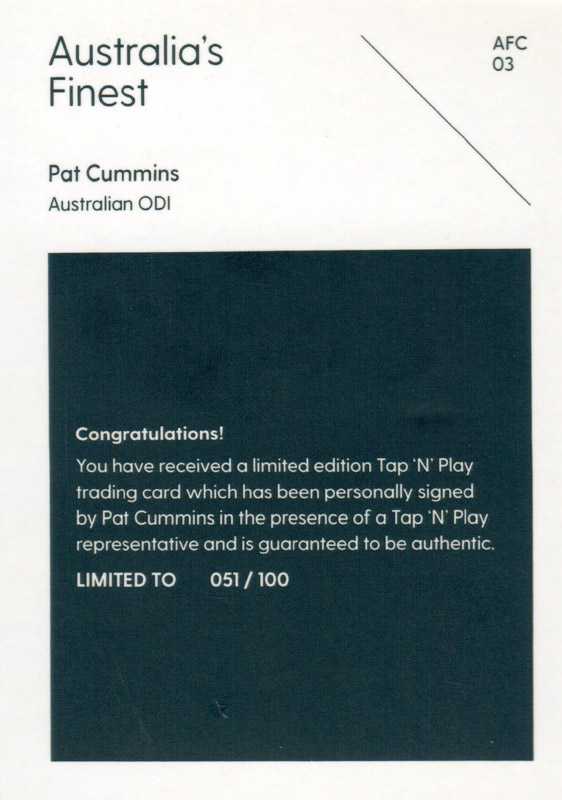 Pat Cummins back