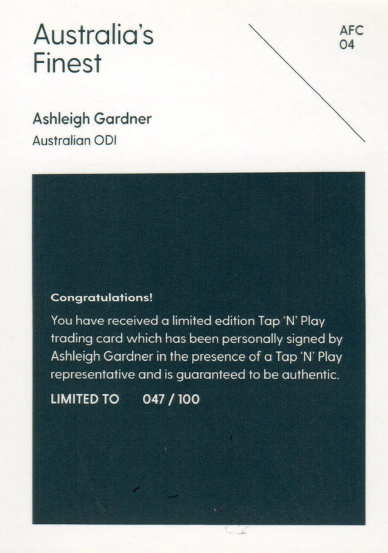 Ashleigh Gardner back