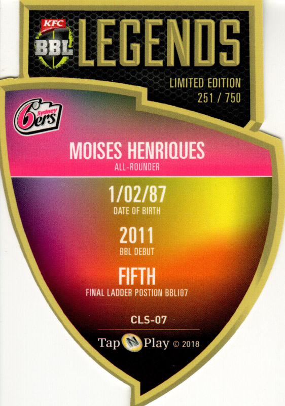 Moises Henriques back