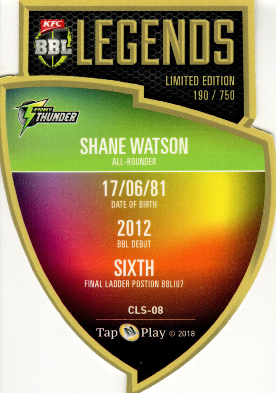 Shane Watson back