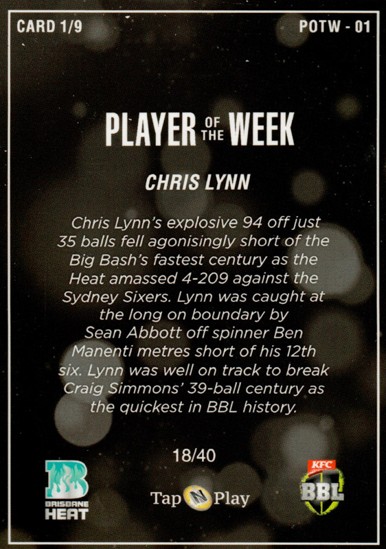 Chris Lynn back