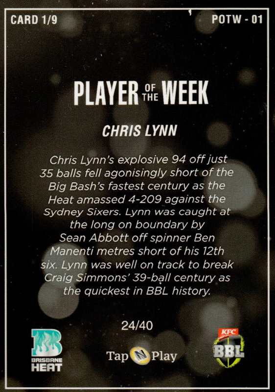 Chris Lynn back