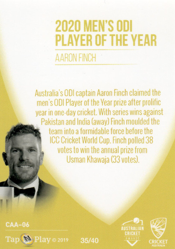 Aaron Finch back