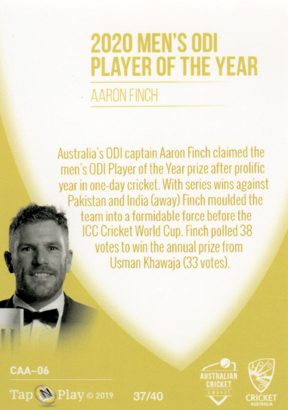 Aaron Finch back