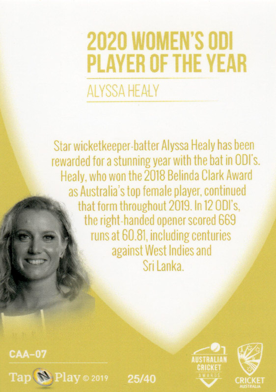 Alyssa Healy back