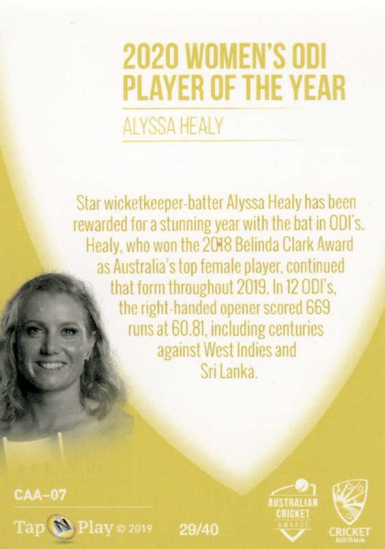 Alyssa Healy back
