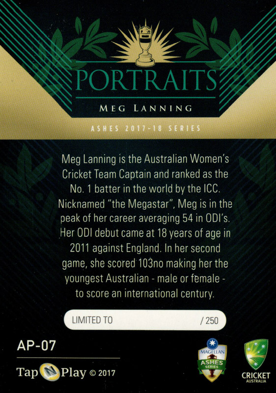 Meg Lanning back
