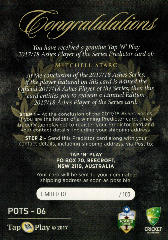 Mitchell Starc back