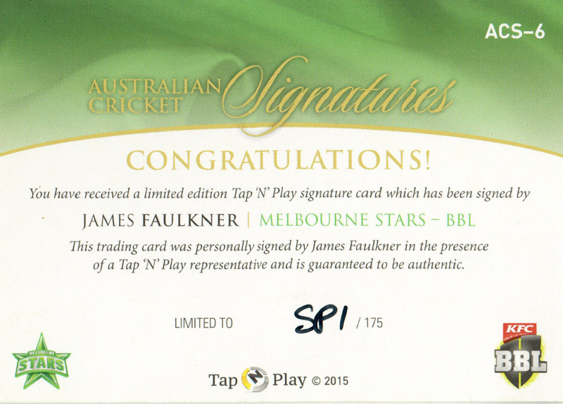 James Faulkner back