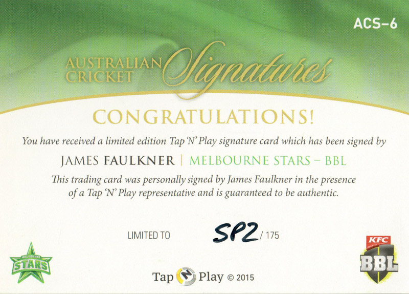 James Faulkner back