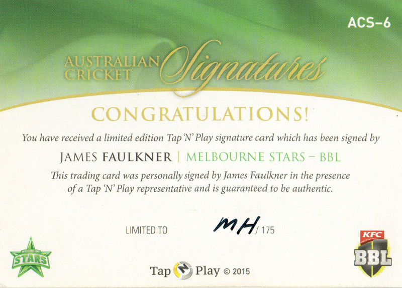 James Faulkner back