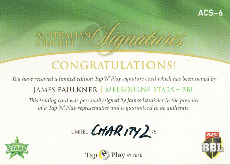 James Faulkner back
