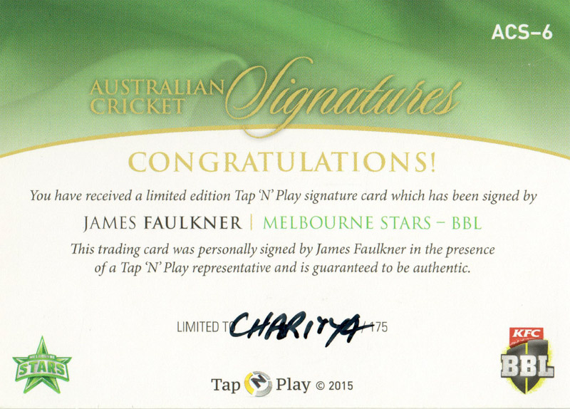 James Faulkner back